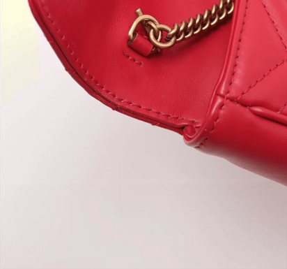 Gucci Marmont Matelasse Super Mini Rood (U2)