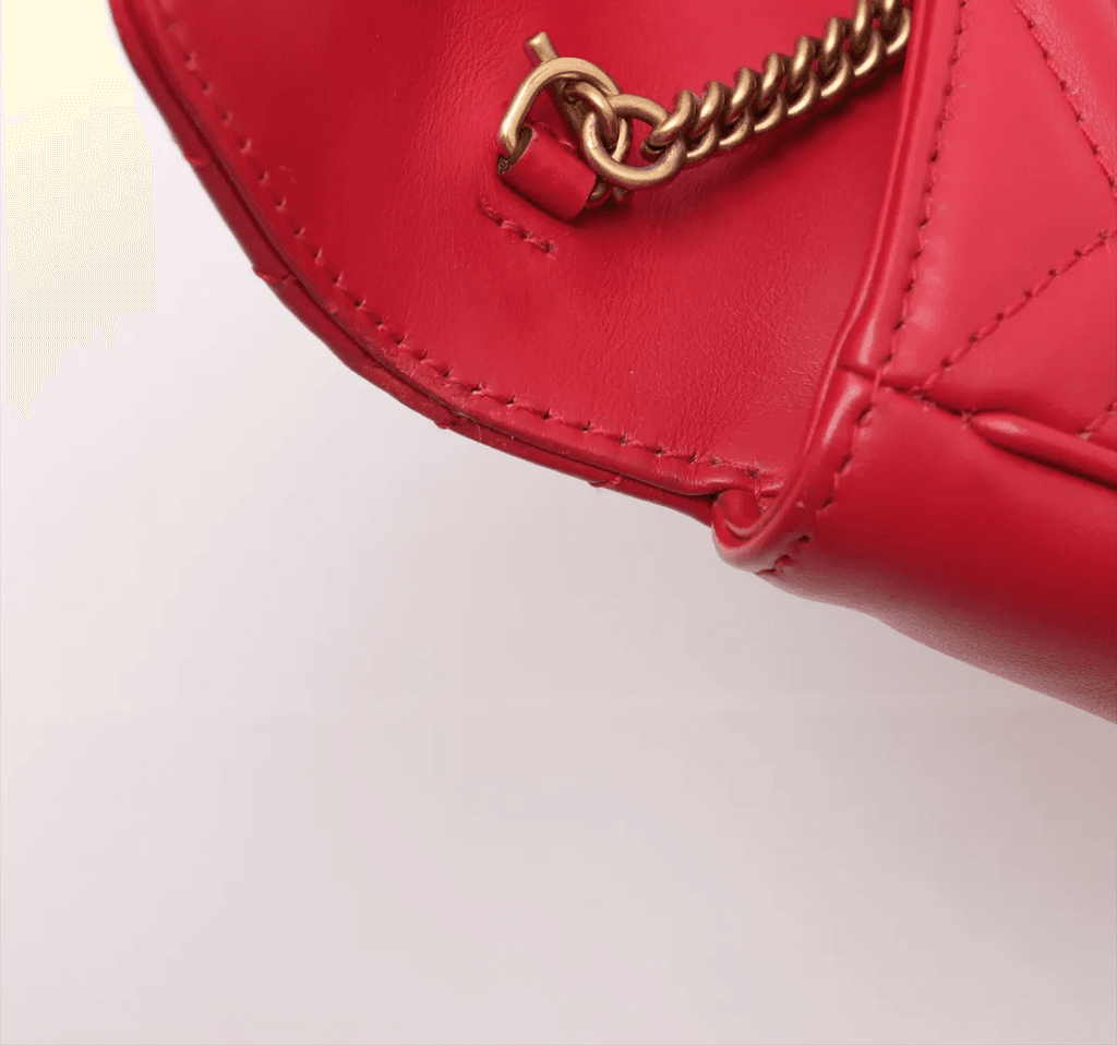 Gucci Marmont Matelasse Super Mini Rood (U2)