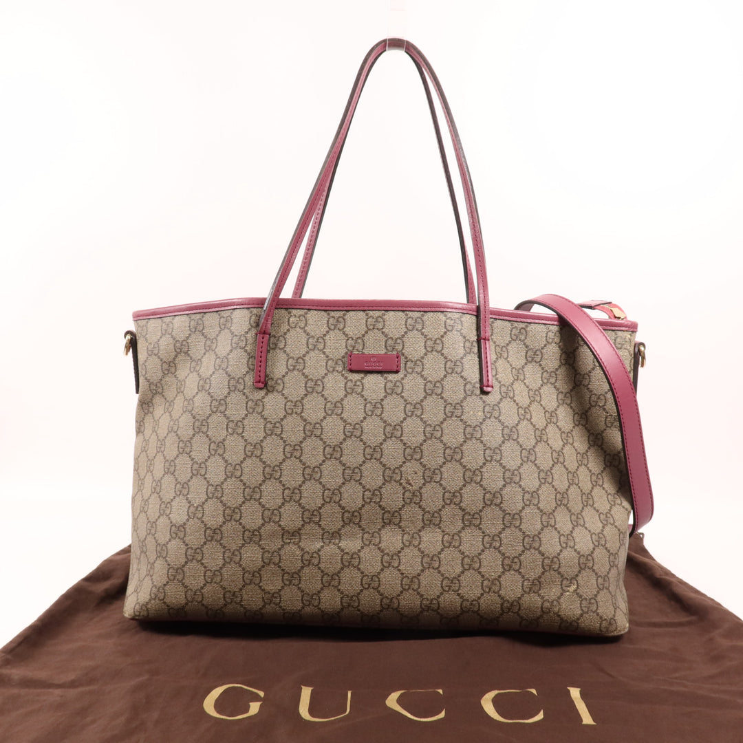 Gucci Supreme Canvas Monogram Tote Bag Paars (G4)