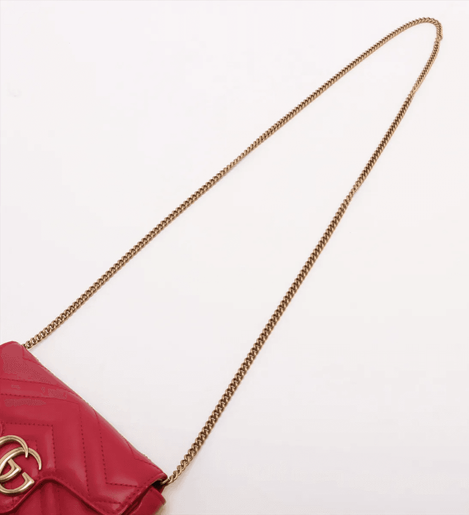 Gucci Marmont Matelasse Super Mini Rood (U2)