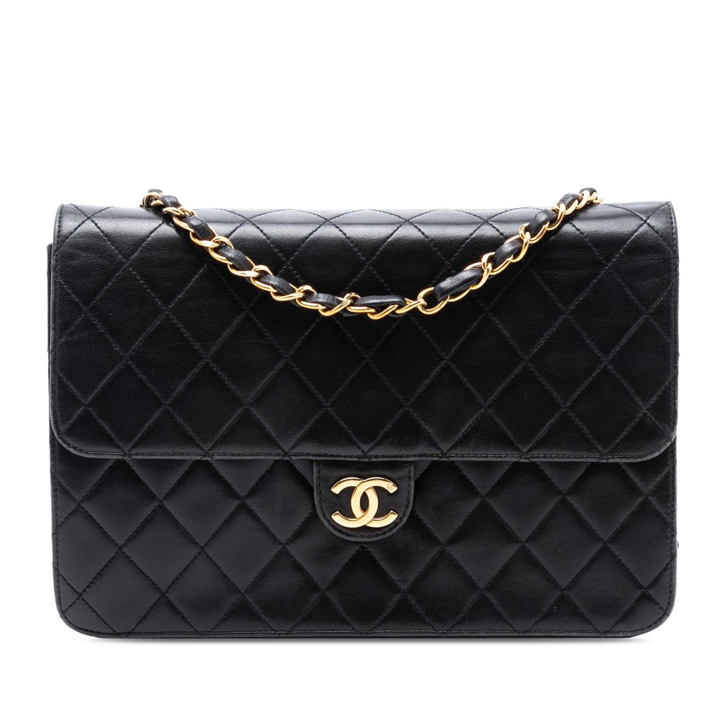 CHANEL Matelasse Single Flapbag Medium Push-Lock (U2)