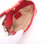 Gucci Marmont Matelasse Super Mini Rood (U2)