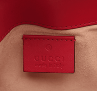 Gucci Marmont Matelasse Super Mini Rood (U2)