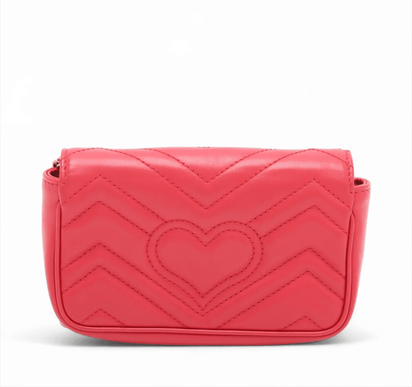 Gucci Marmont Matelasse Super Mini Rood (U2)