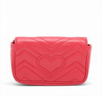 Gucci Marmont Matelasse Super Mini Rood (U2)